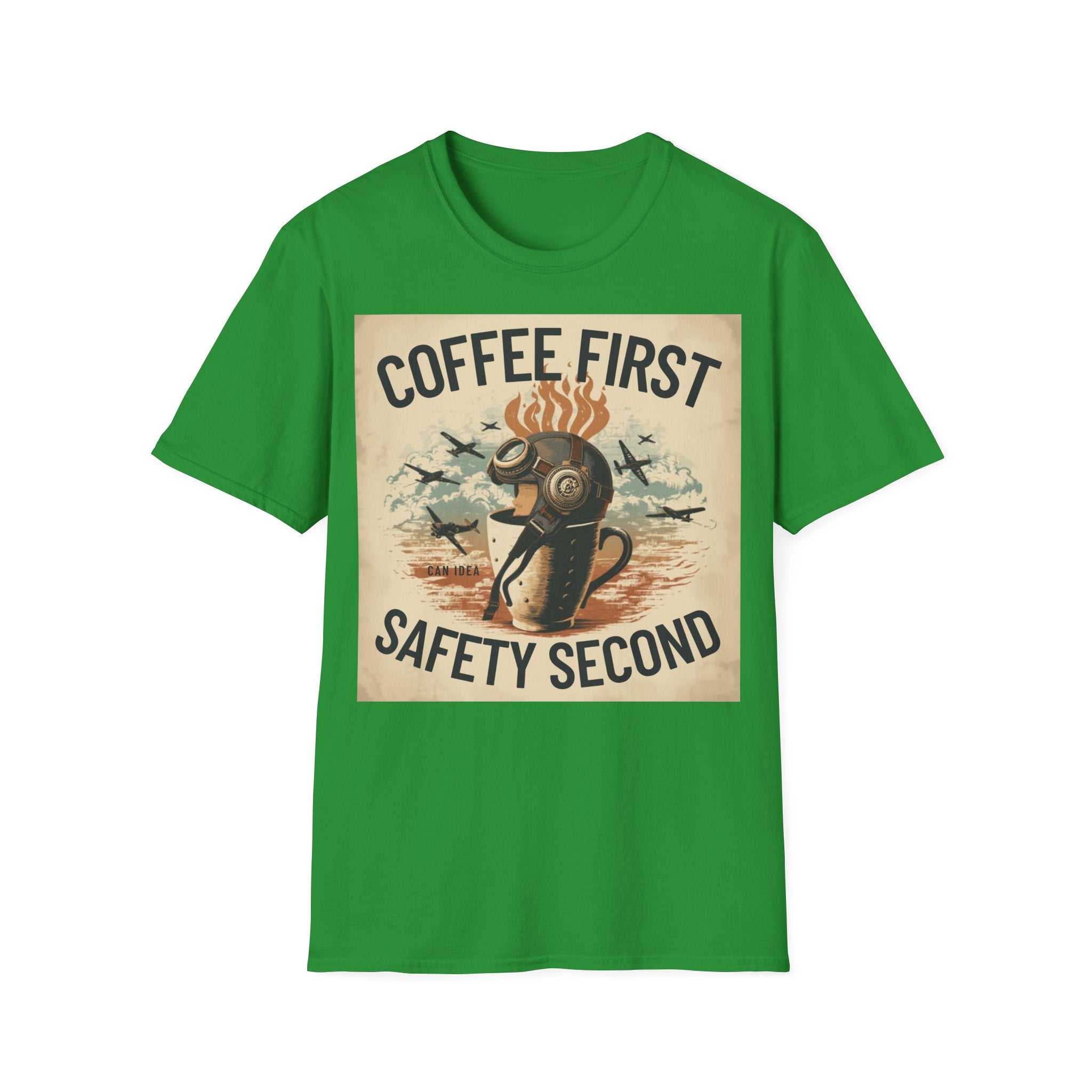 T-shirt Coffee first, safety second BRAVO
