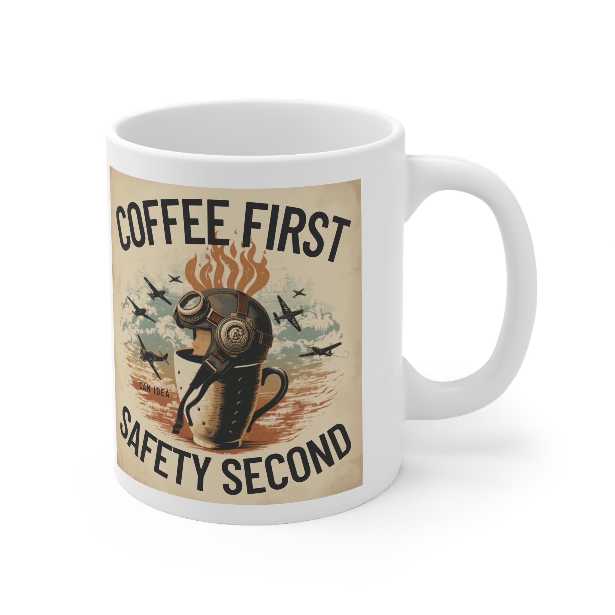 Kubek Coffee first, safety second BRAVO