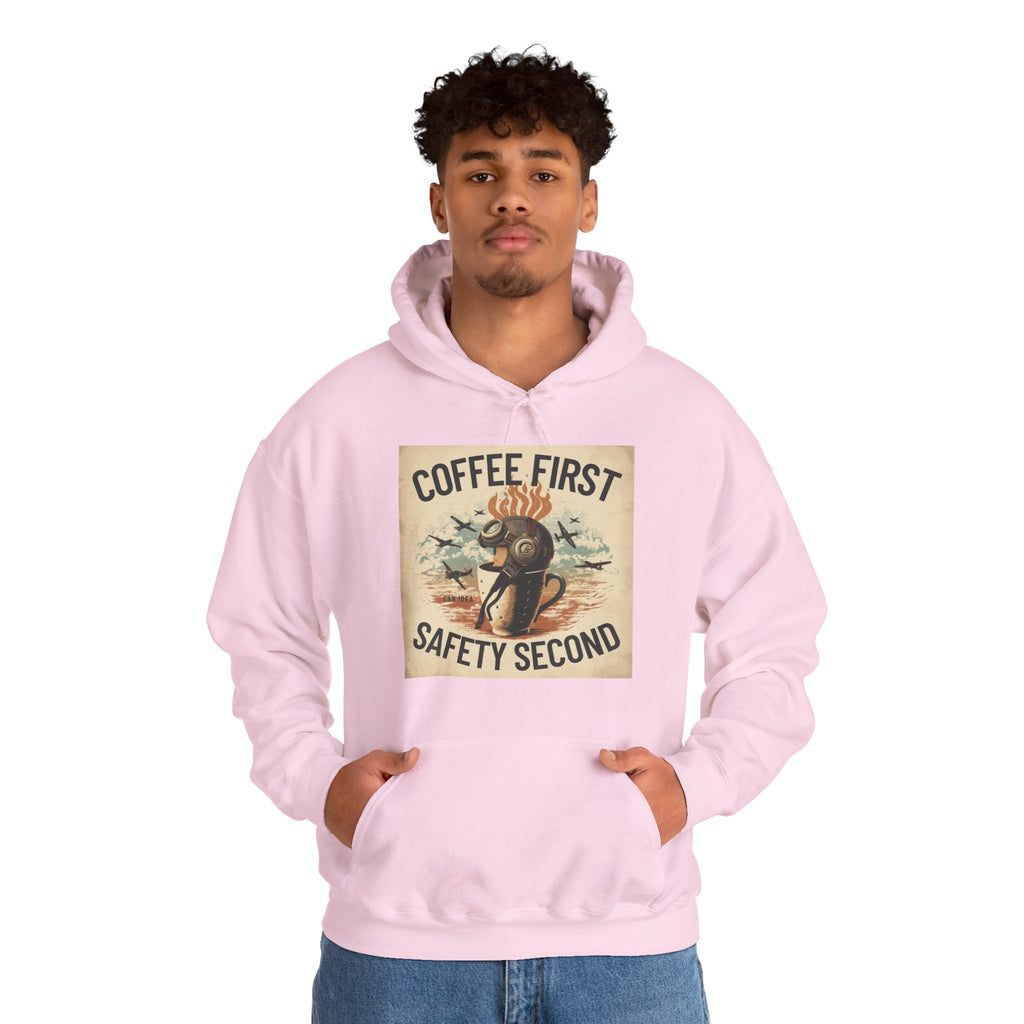 Bluza z kapturem Coffee first, safety second BRAVO