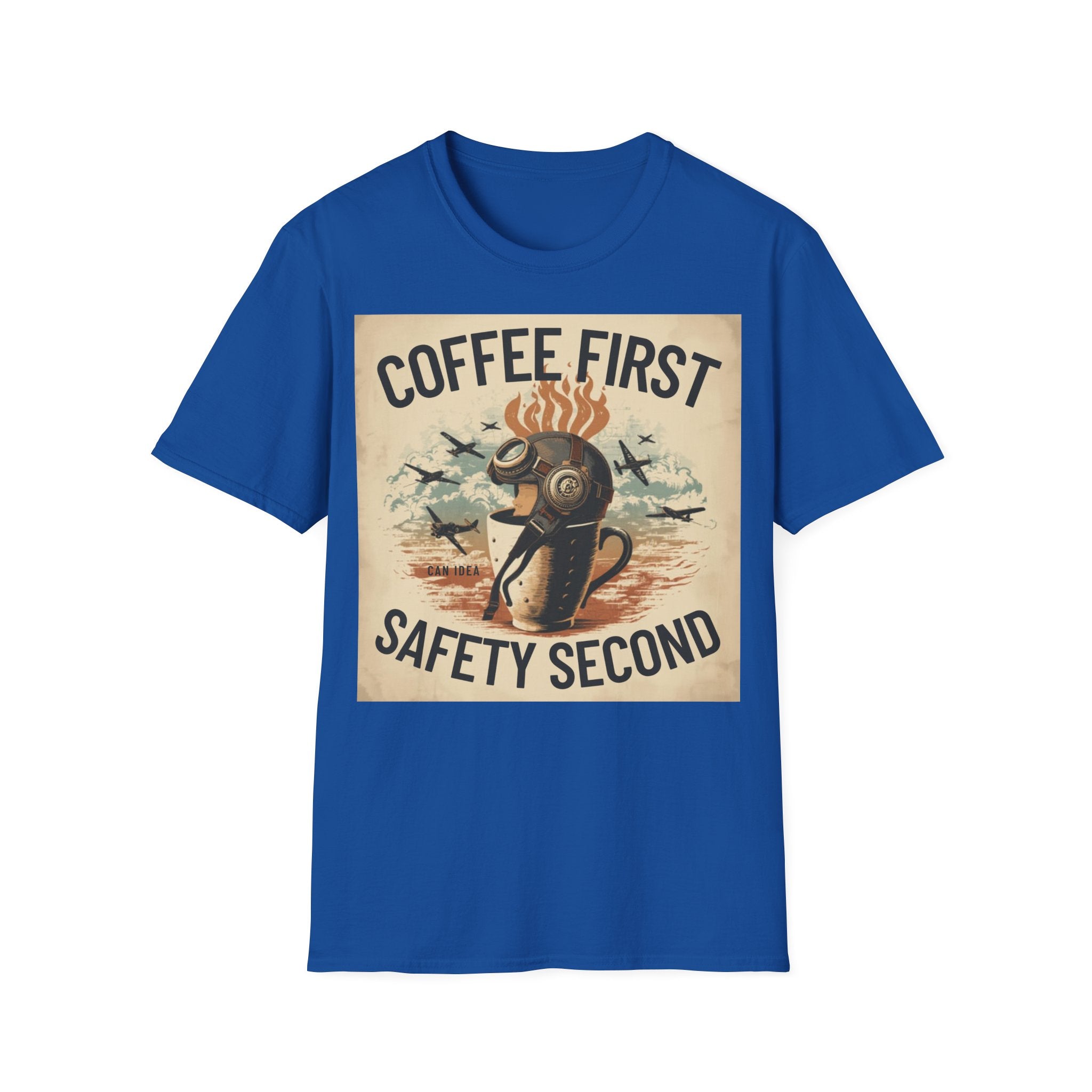 T-shirt Coffee first, safety second BRAVO