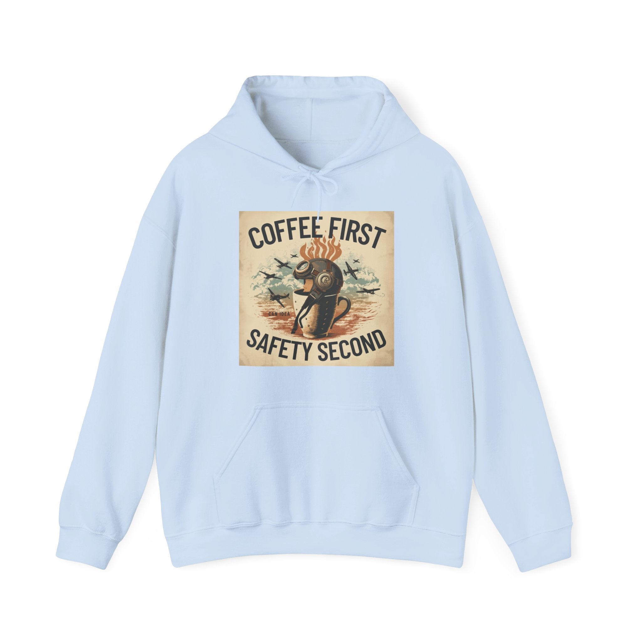 Bluza z kapturem Coffee first, safety second BRAVO
