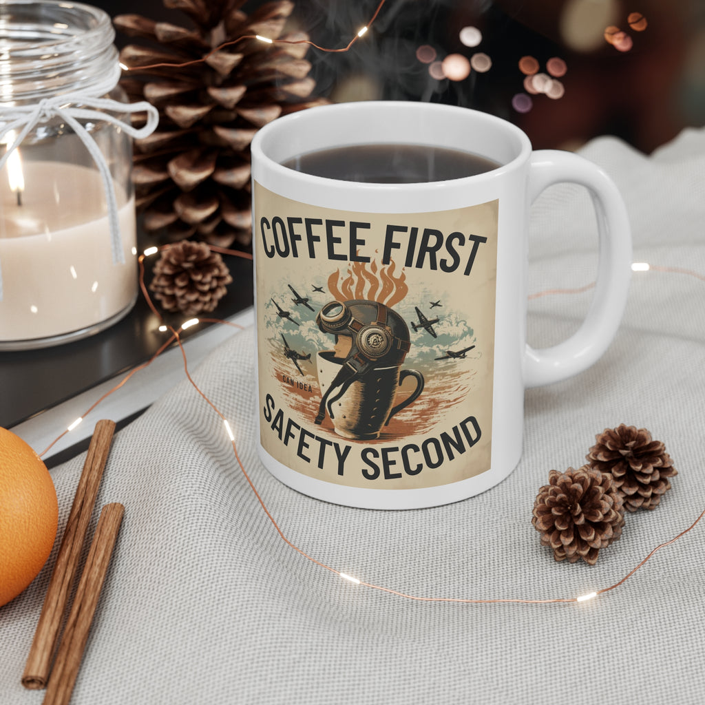 Kubek Coffee first, safety second BRAVO