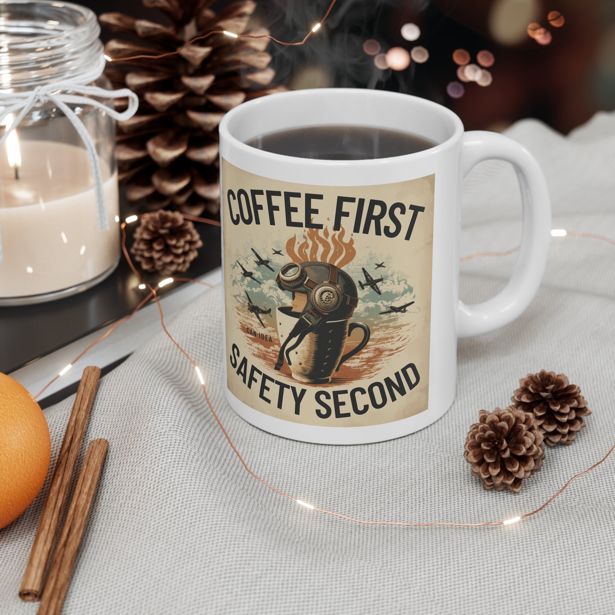 Kubek Coffee first, safety second BRAVO