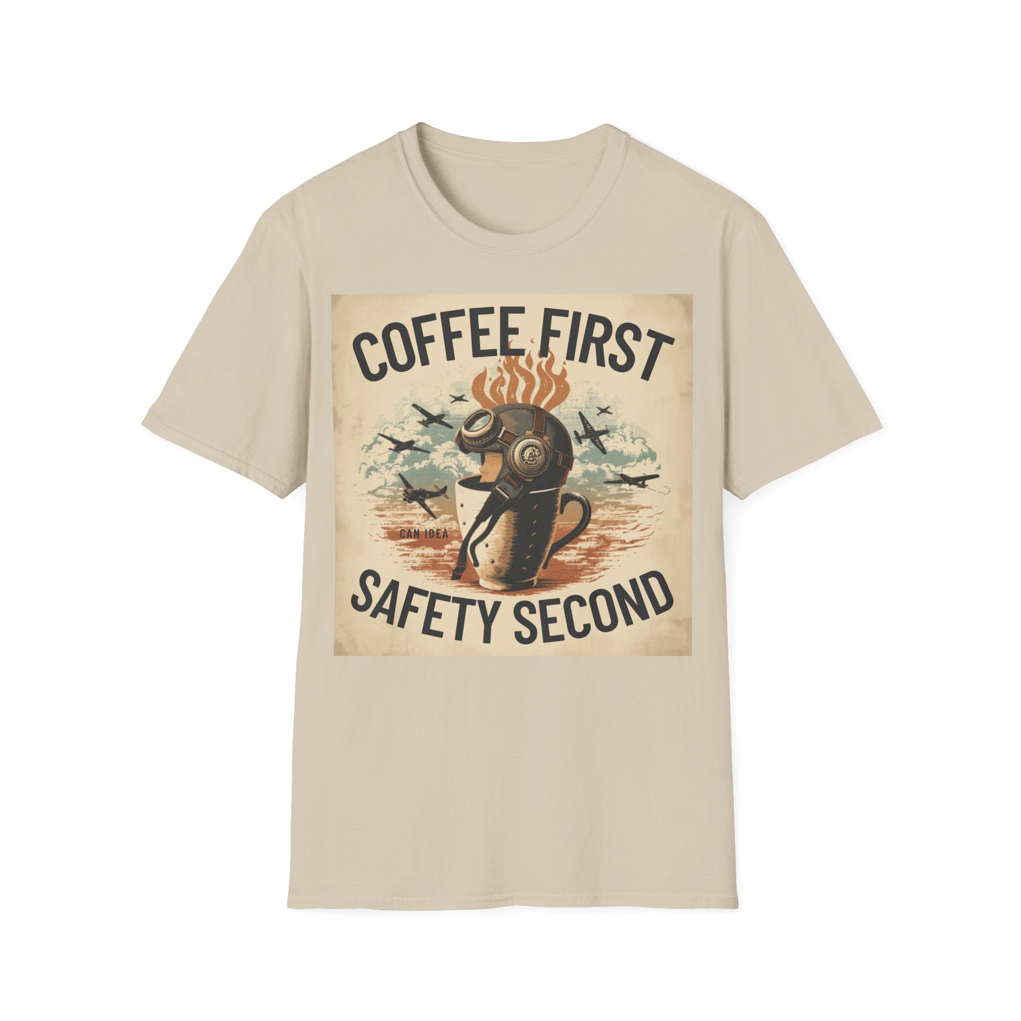 T-shirt Coffee first, safety second BRAVO