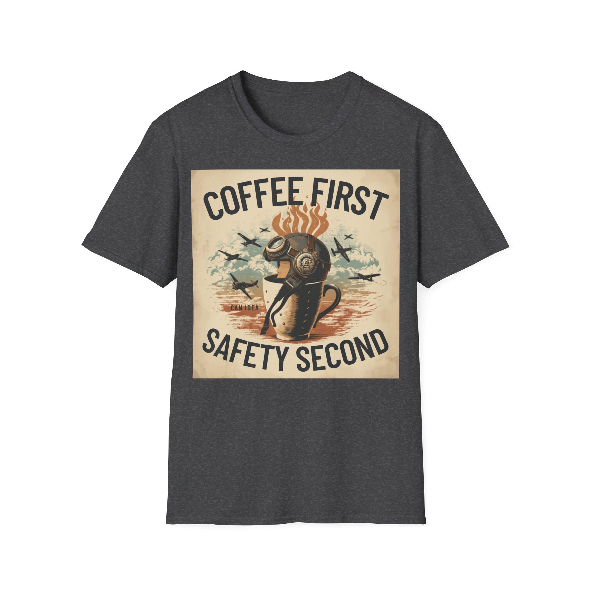 T-shirt Coffee first, safety second BRAVO