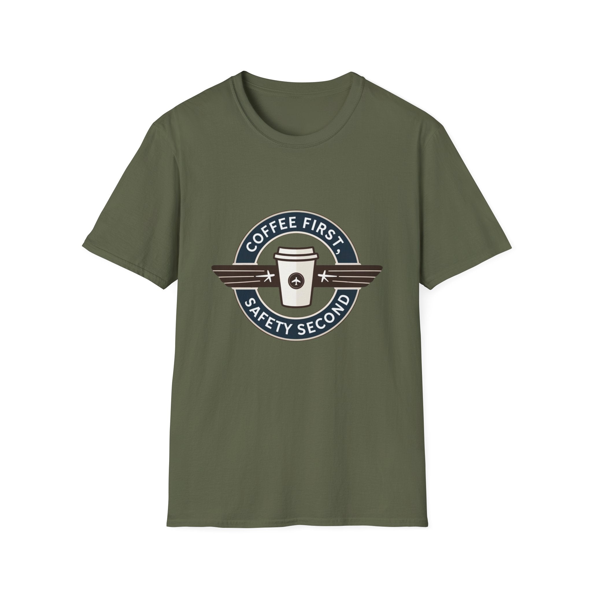 T-shirt Coffee first, safety second ALPHA