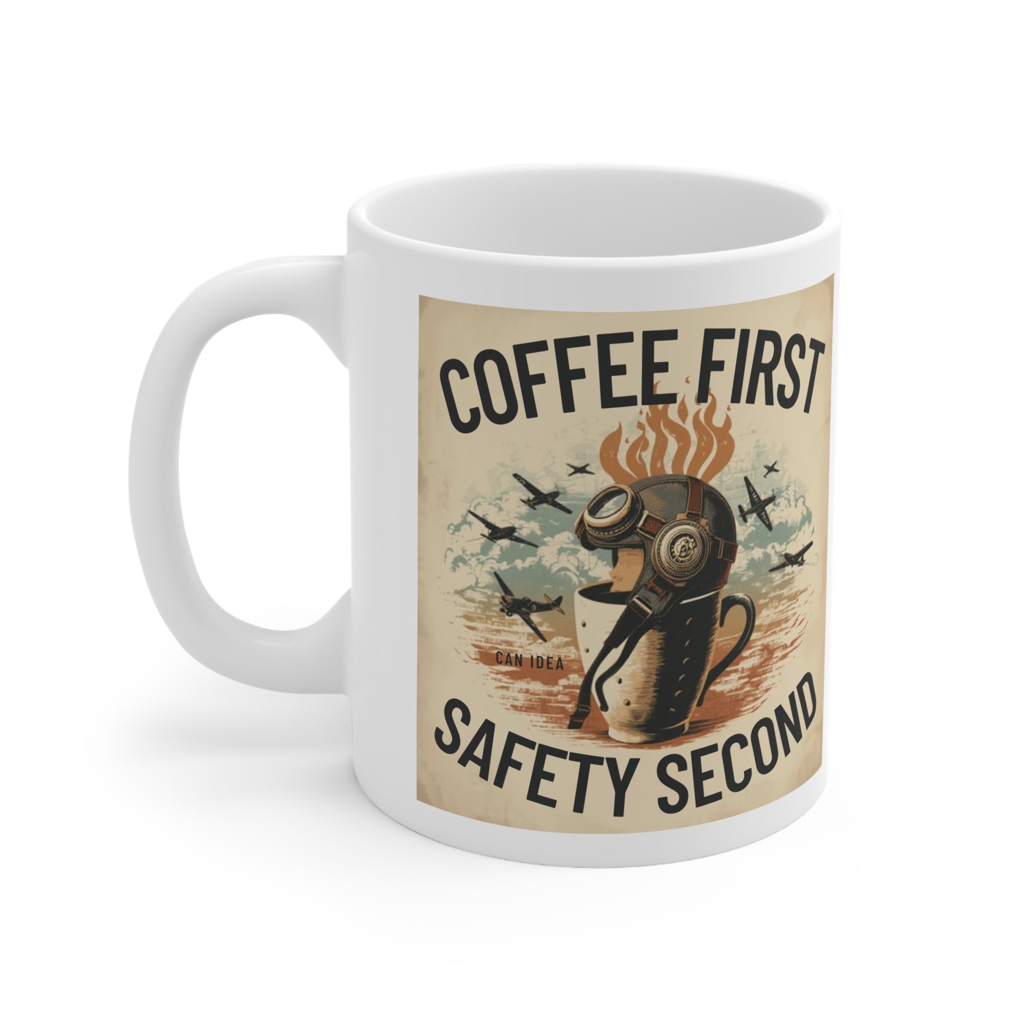 Kubek Coffee first, safety second BRAVO