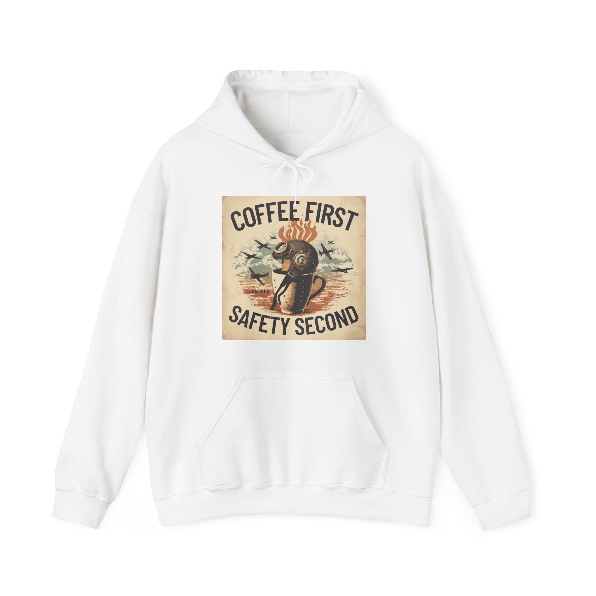 Bluza z kapturem Coffee first, safety second BRAVO