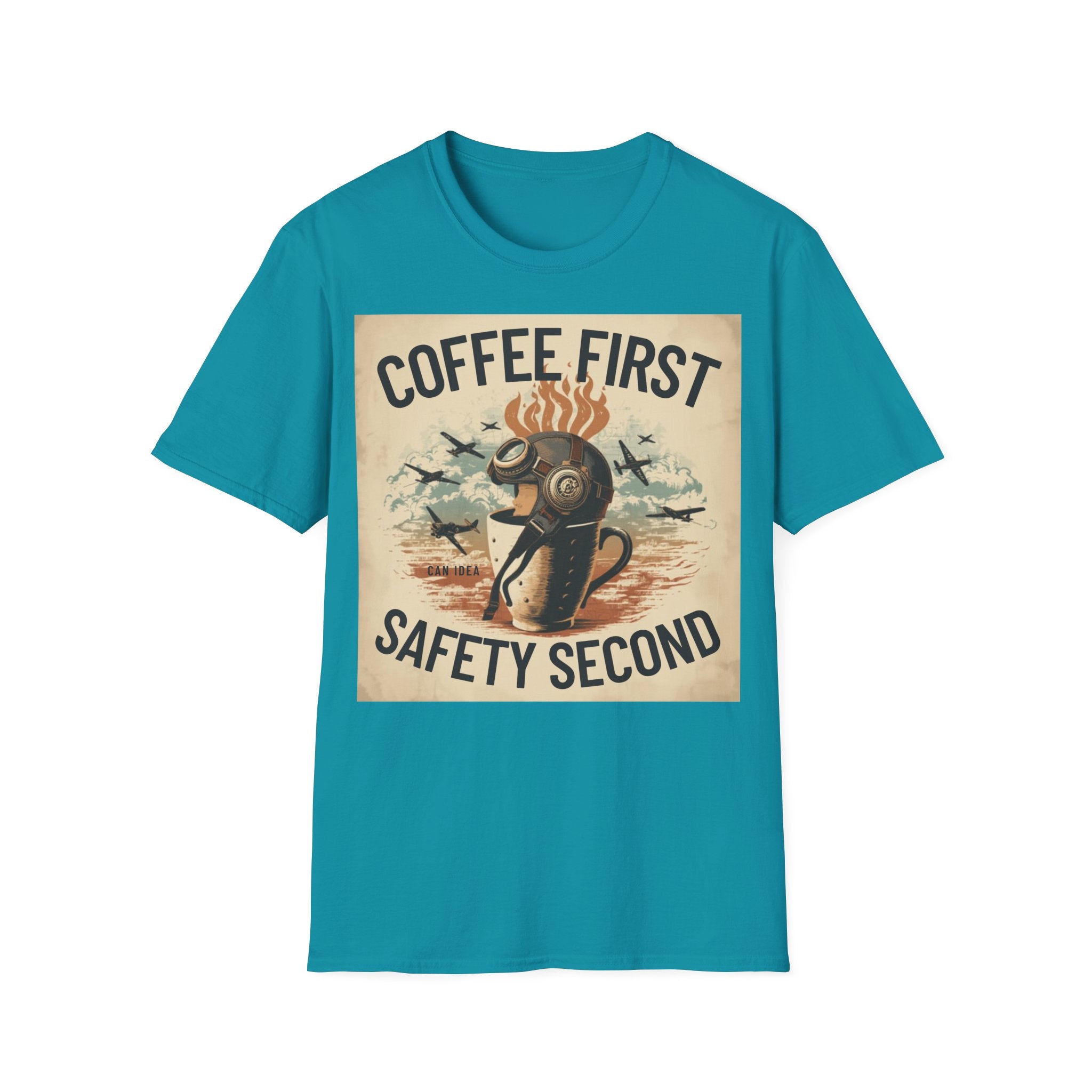 T-shirt Coffee first, safety second BRAVO