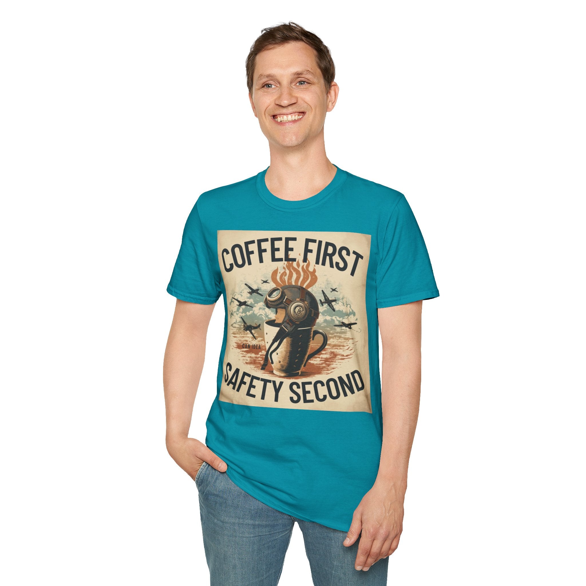 T-shirt Coffee first, safety second BRAVO