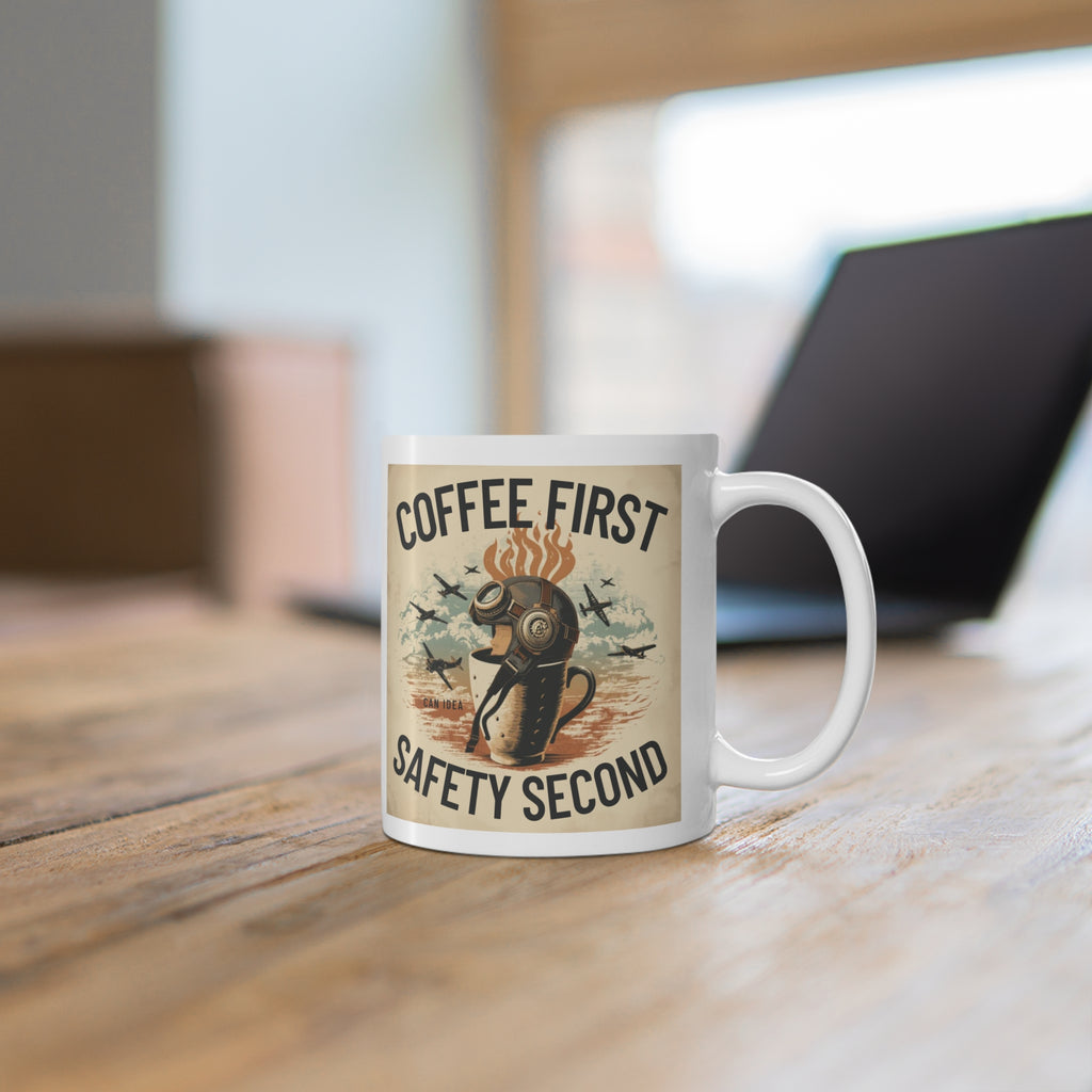 Kubek Coffee first, safety second BRAVO