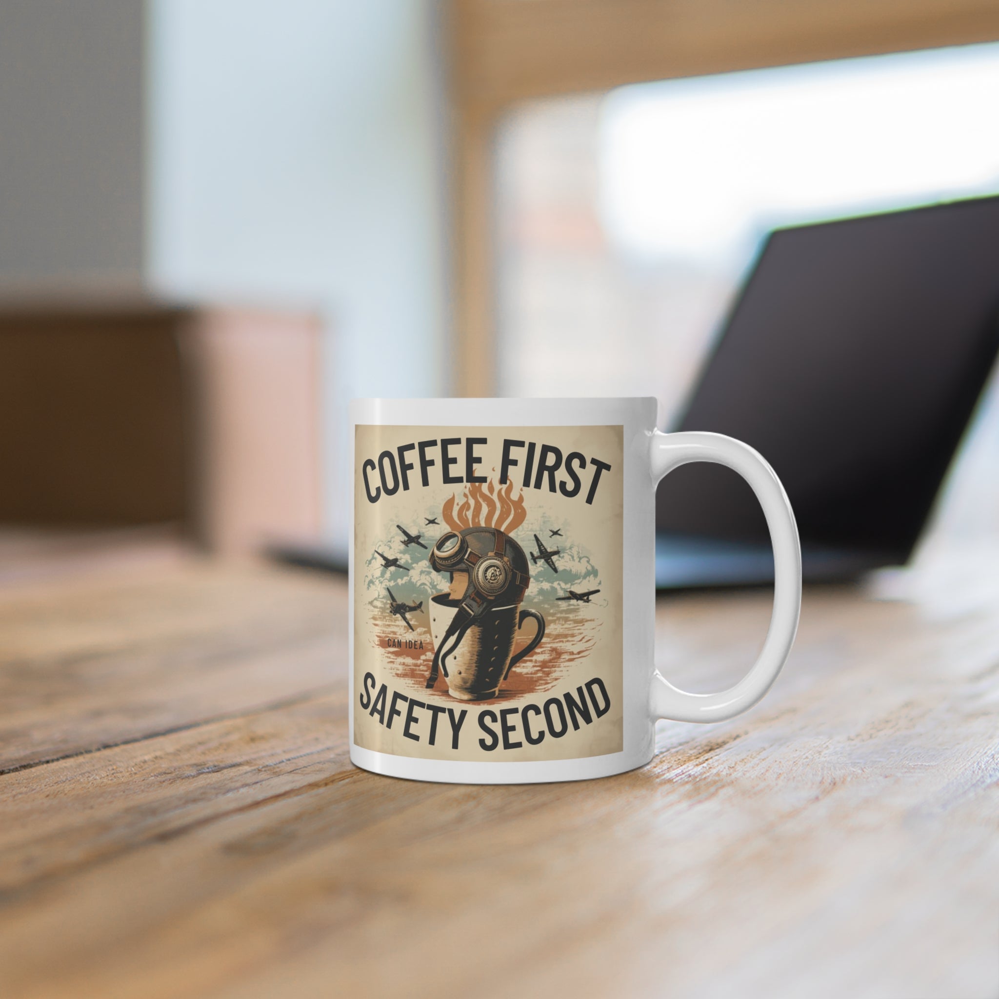 Kubek Coffee first, safety second BRAVO