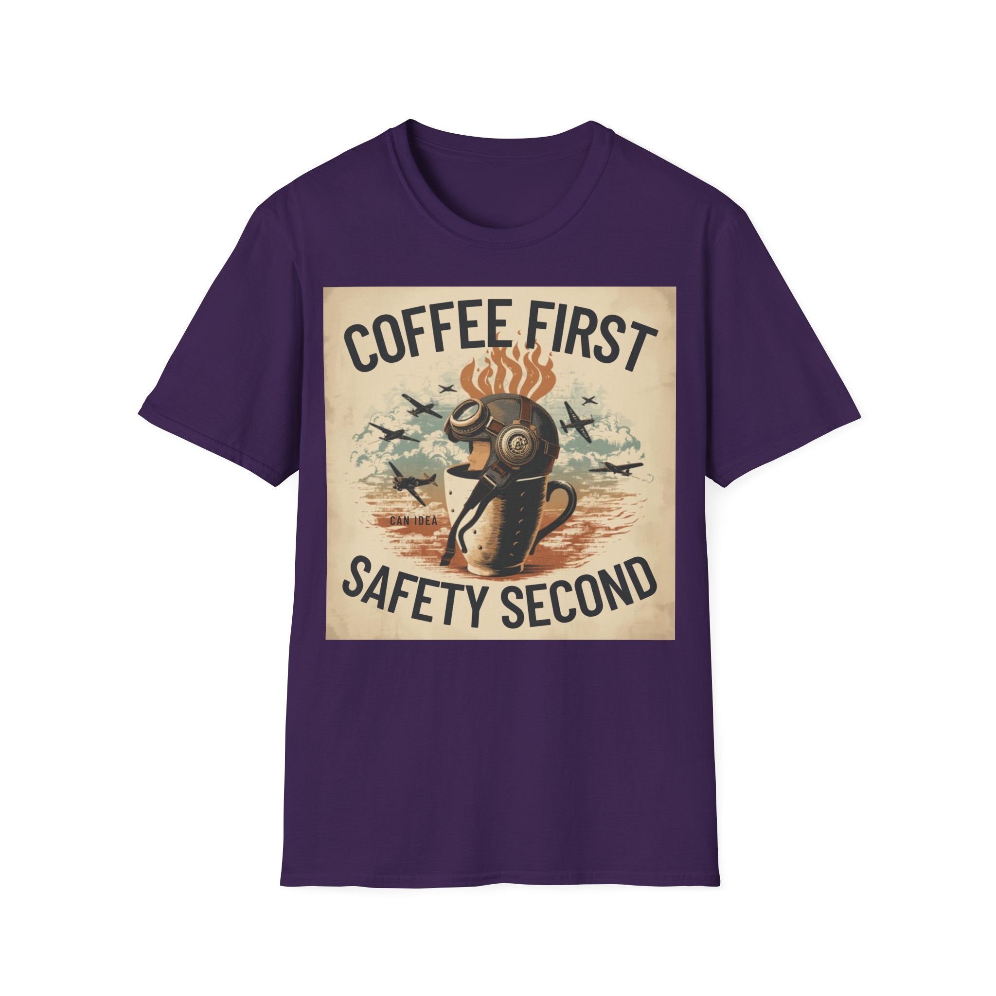 T-shirt Coffee first, safety second BRAVO