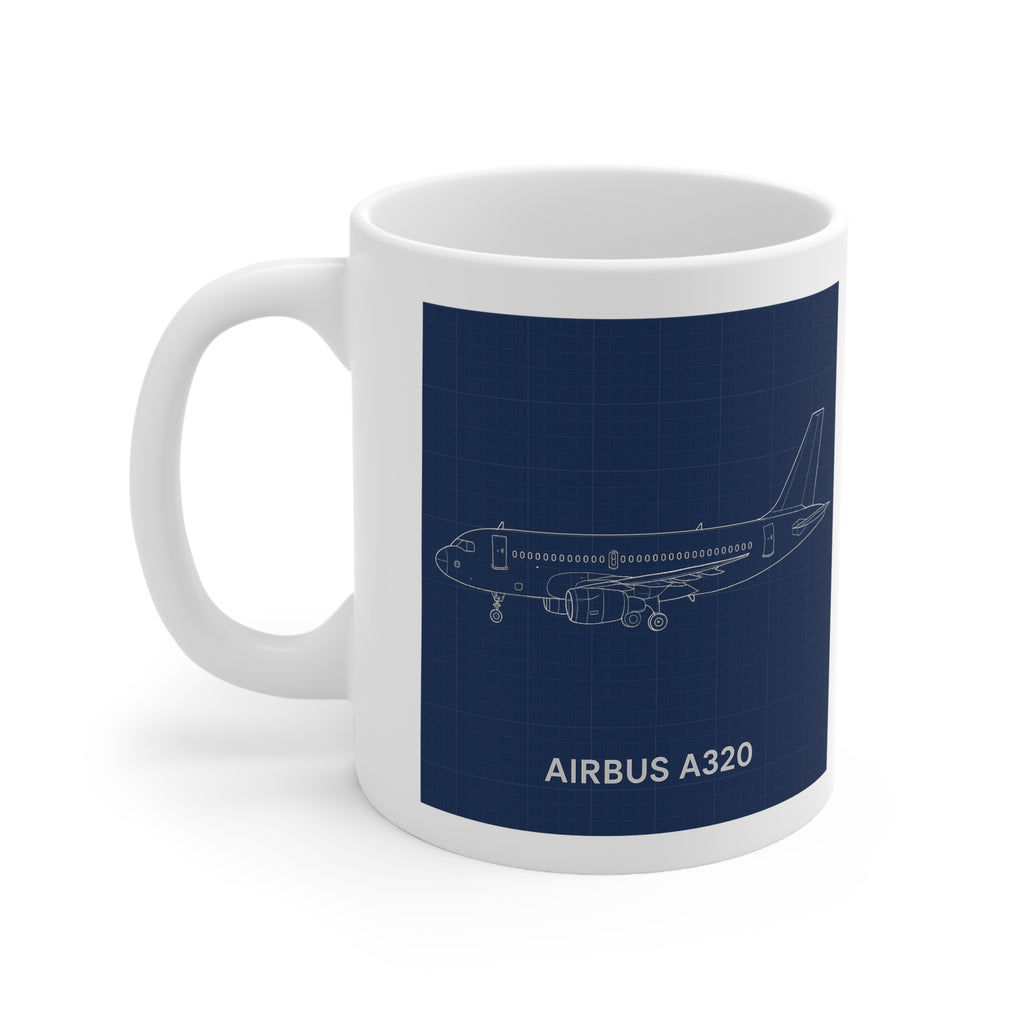 Kubek Airbus A320 Blueprint