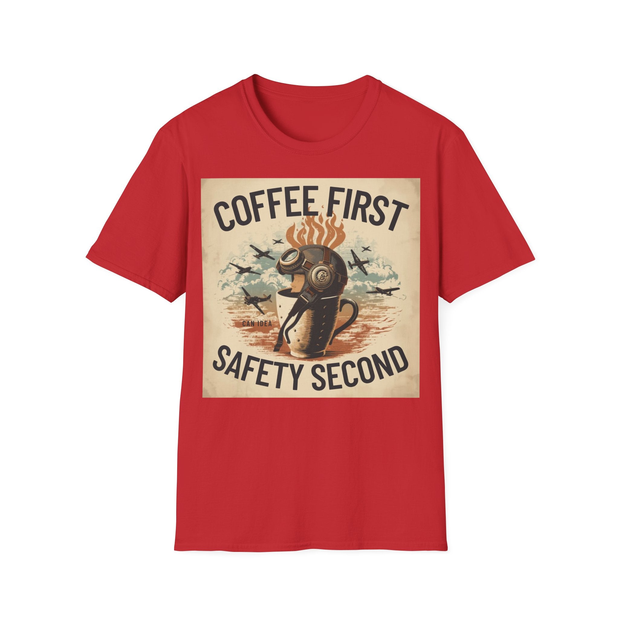 T-shirt Coffee first, safety second BRAVO