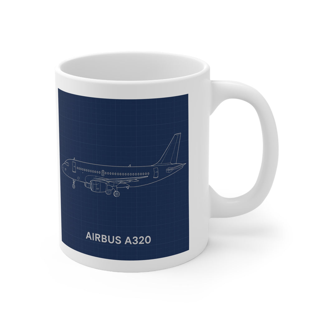Kubek Airbus A320 Blueprint