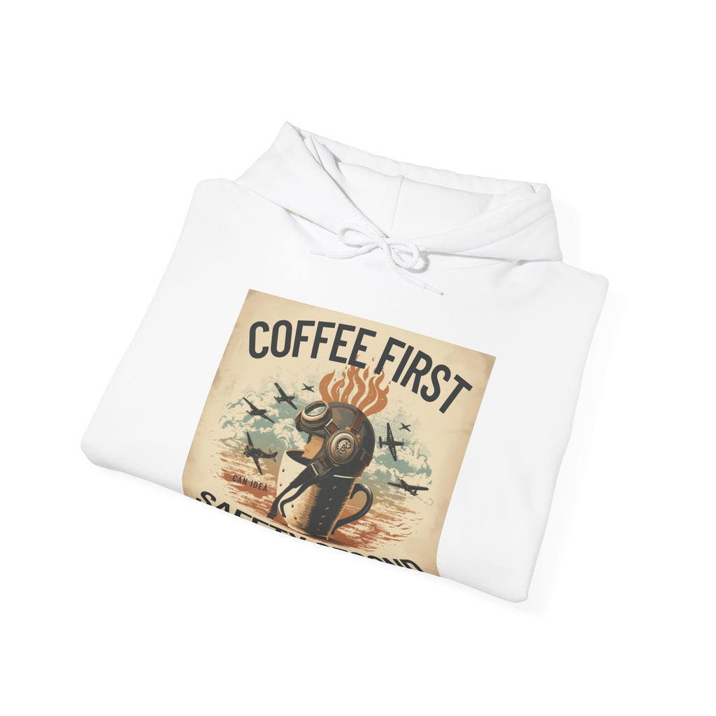 Bluza z kapturem Coffee first, safety second BRAVO