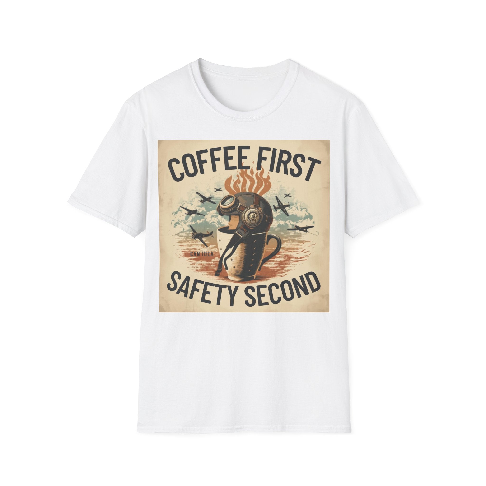 T-shirt Coffee first, safety second BRAVO